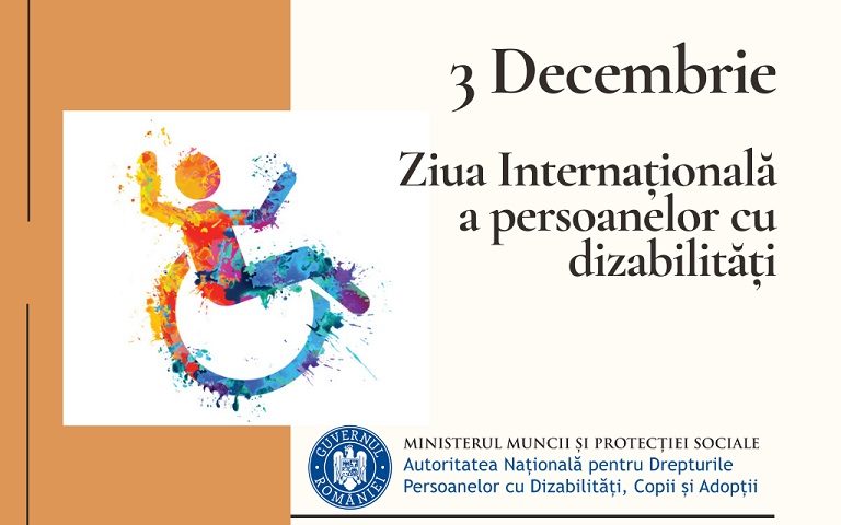 3 decembrie 2020, Ziua Internațională a Persoanelor cu Dizabilități