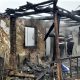 Casa afectata de un incendiu izbucnit in Berbesti