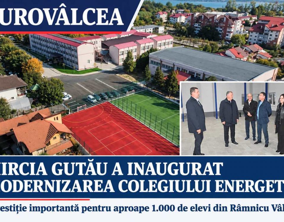 Colegiul Energetic din Râmnicu Vâlcea beneficiază de condiții moderne de studiu, în urma unor lucrări ample de eficientizare energetică și reabilitare
